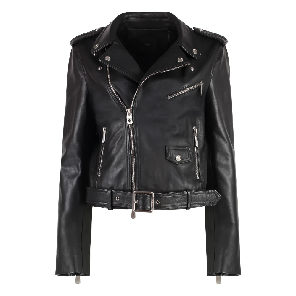 Pinko Women's Black Costa Rica Biker Jacket