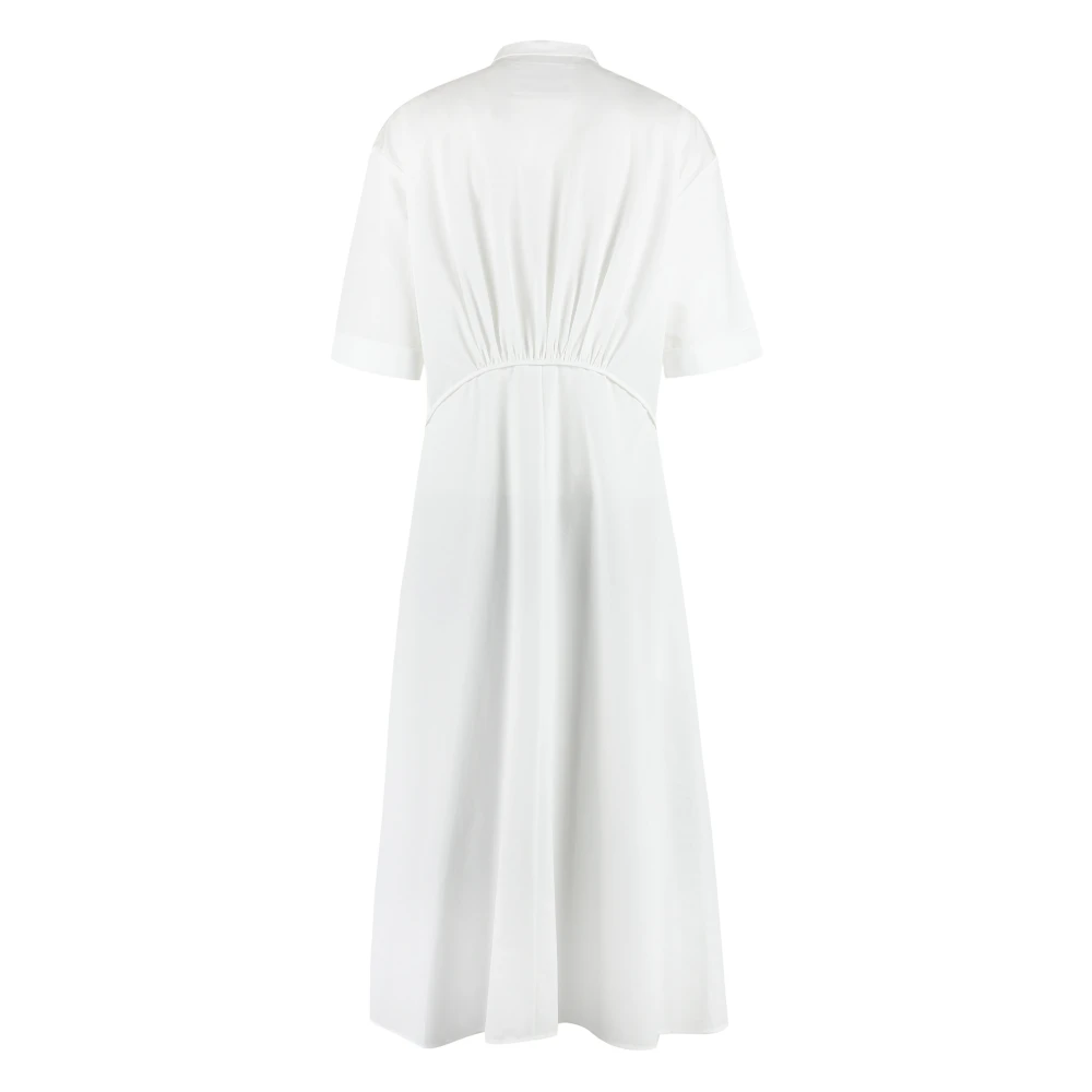 Jil Sander Katoenen overhemdjurk met manchetten White Dames