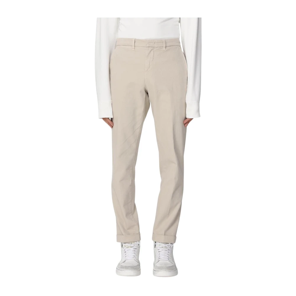 Fay Men's Beige Slim-Fit Trousers,, Casual Style Chinos Trousers W34