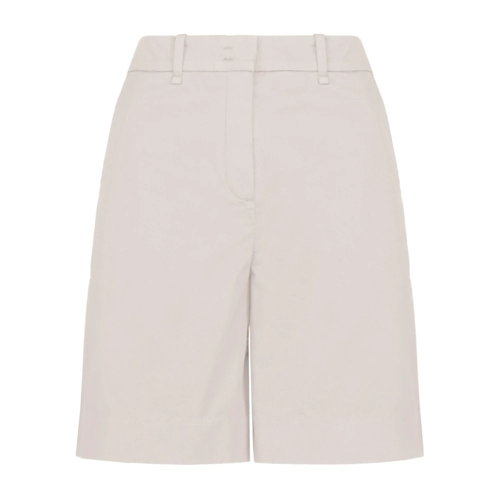 Bomboogie Kvinno Beige Shorts Dam, Xl, Bomull, Cotton Satin Bermudashorts