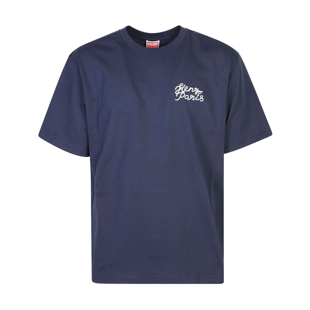 Kenzo Blauwe T-shirts Polos voor mannen Blue Heren