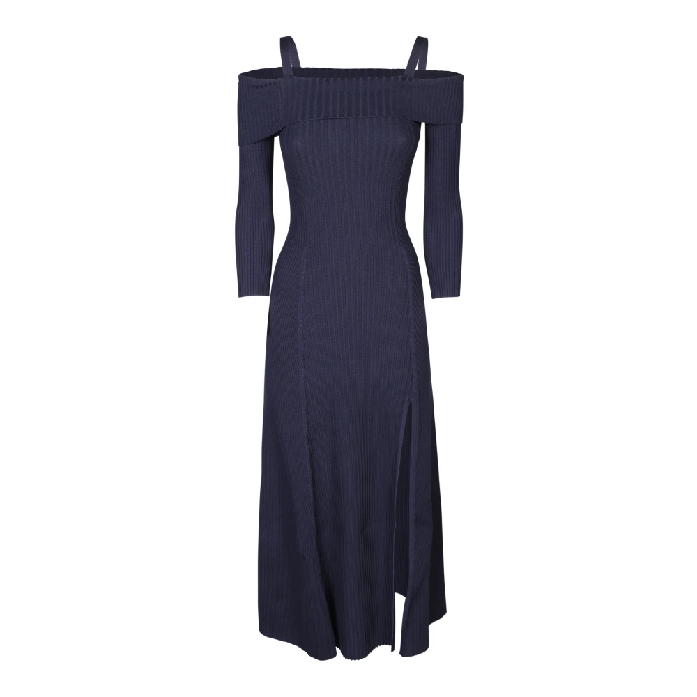 Ganni Women's Blue Maxi Dresses, Xs, Dress For Aw23