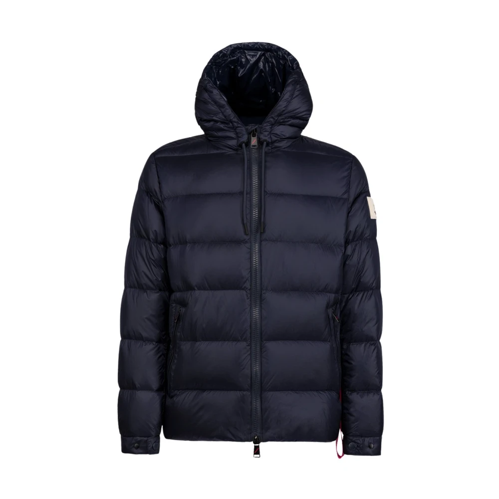 Afterlabel Glanzend Nylon Puffer Jacket Blue Heren