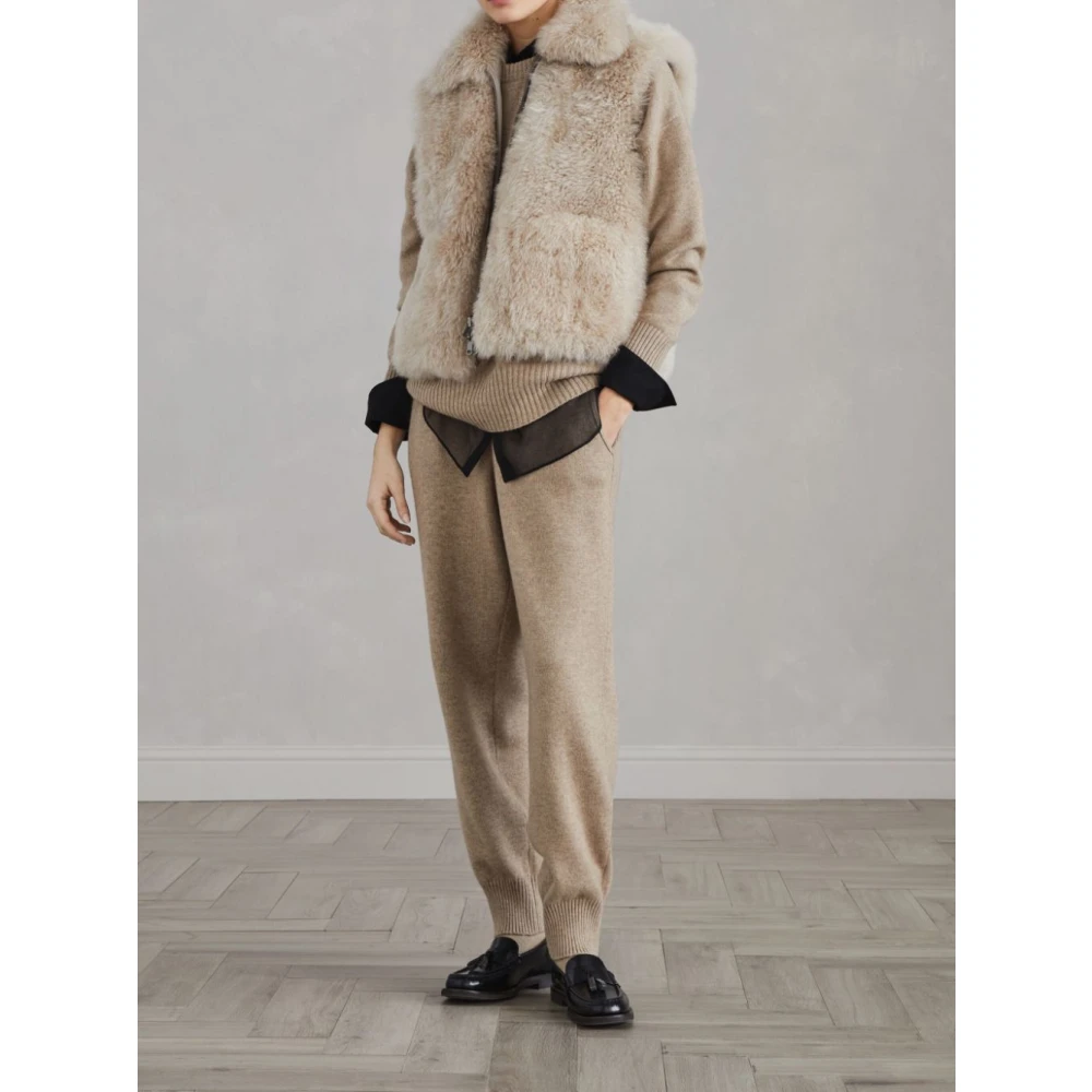 BRUNELLO CUCINELLI Elegante Jassen Collectie Beige Dames