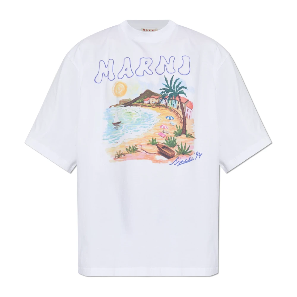 Marni Uomo Bianco Top, M, New,