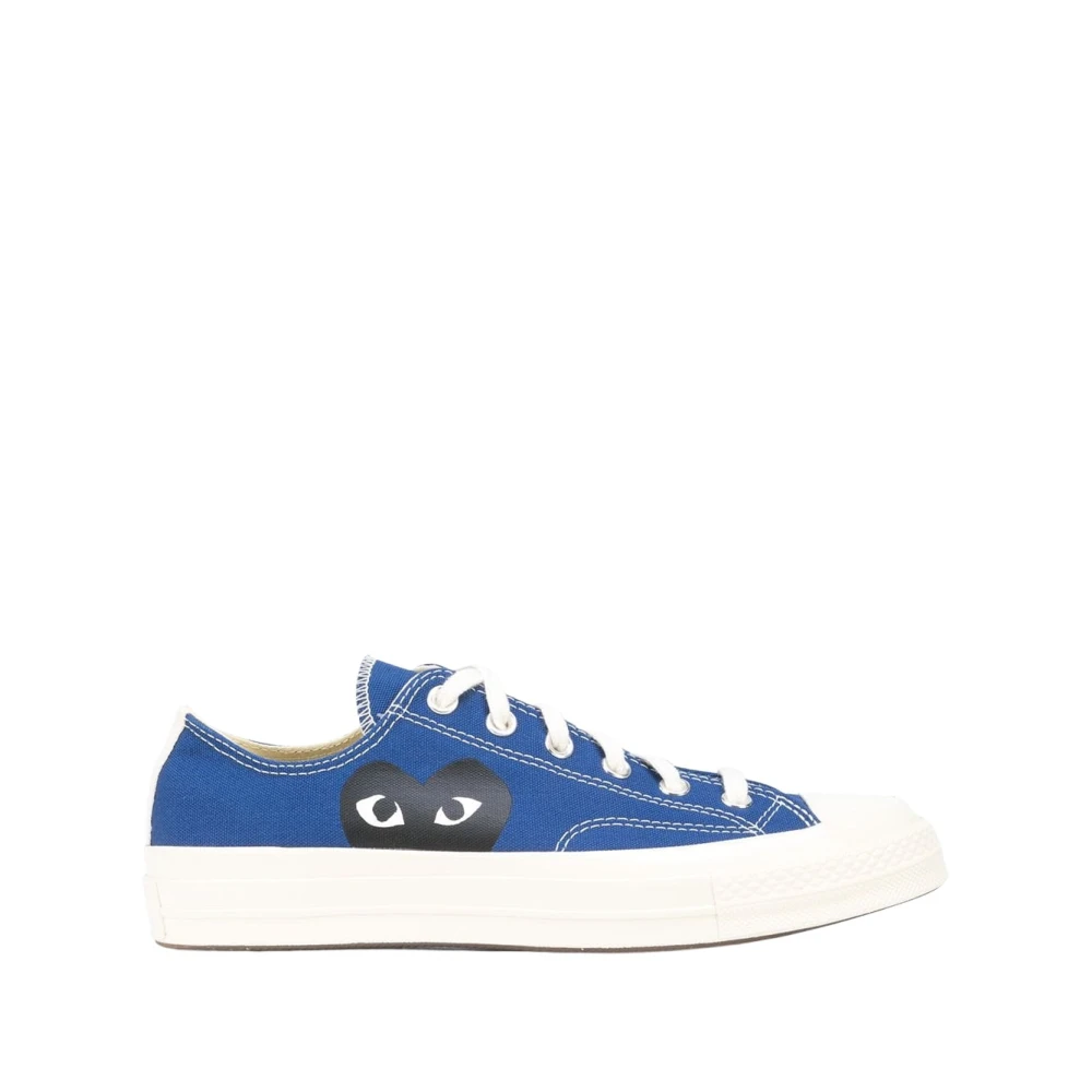 Comme Des Garçons Play Women's Blue Sneakers, 4 Uk, Low-Top Trainers