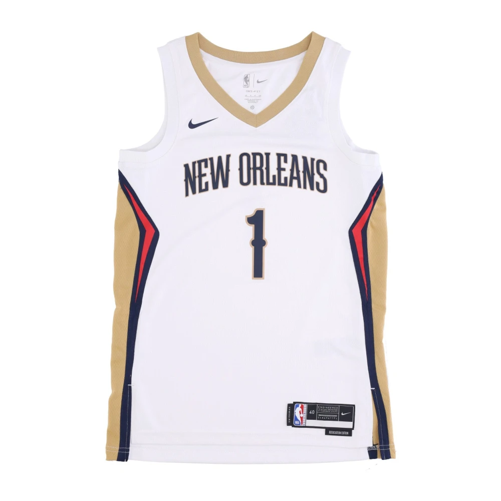 Nike Zion Williamson Basketball Tank Top 2022 23 White Heren