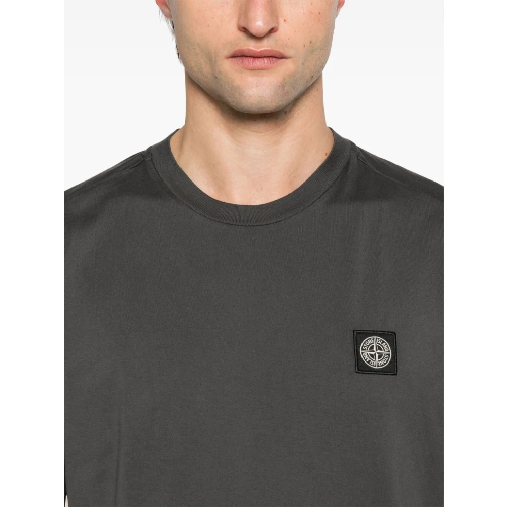 Stone Island Grijze SS T-shirt Gray Heren