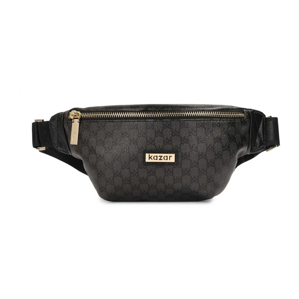 Kazar Zwarte heuptas met monogrammen Black Dames