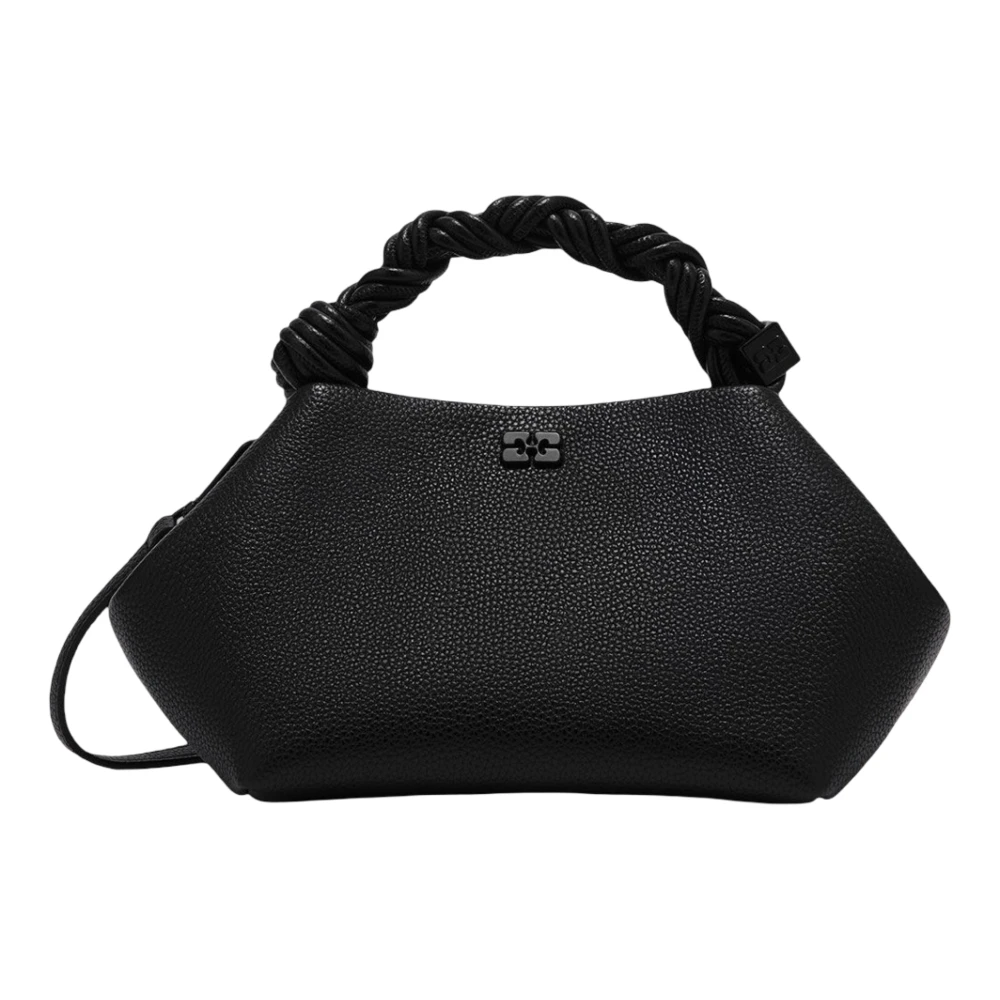 Ganni Women's Black Handbags, One Size, Grained Small Bou Bag