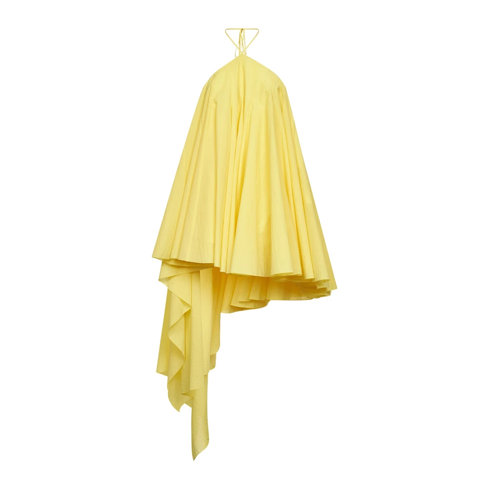 Jacquemus Yellow Short Dresses, Female, 2XS, Triangle Mini Dress