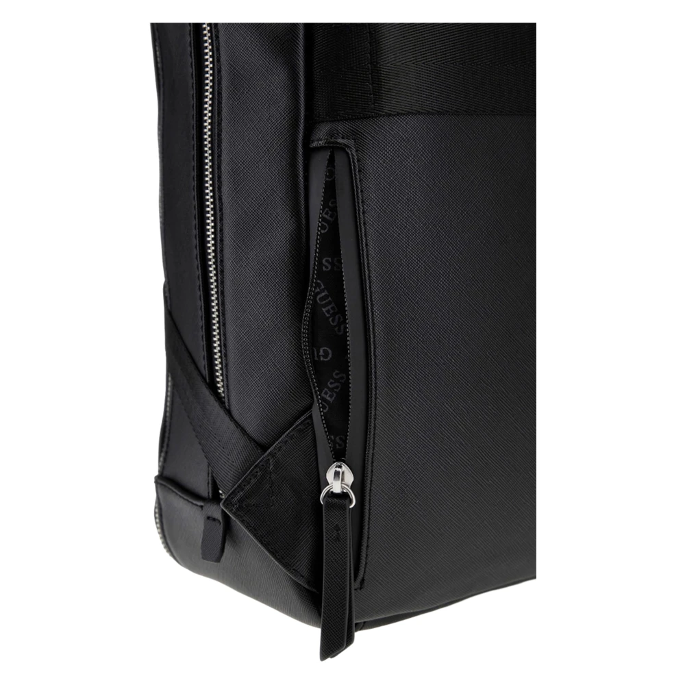 Guess Zwarte rugzak met laptopvak Black Heren