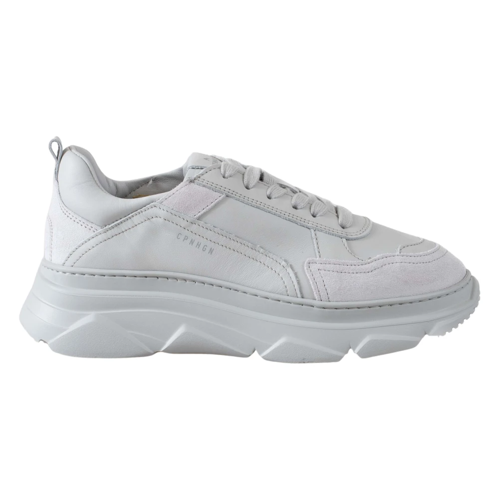 normann Copenhagen Läderblandning Sneakers med Geometrisk Sula White, Dam