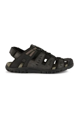 Svarta Platta Strada Sandaler