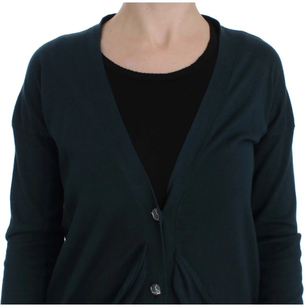Pink Memories Groene Cardigan Sweater Green Dames