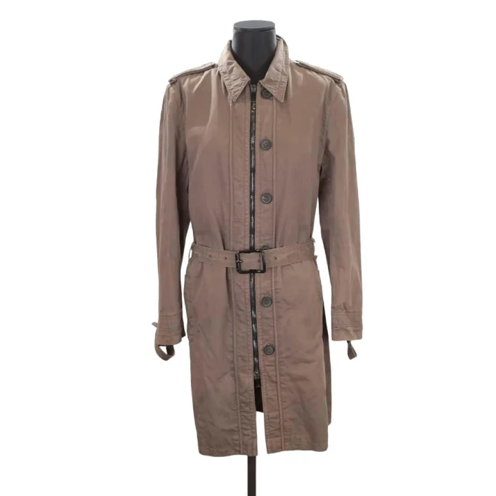 Givenchy Pre-owned Cotton outerwear Brown Dames