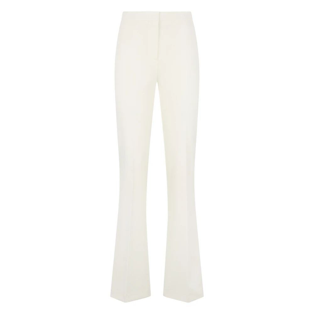 Pinko Women's White Wide Trousers, S, Hulka Trousers