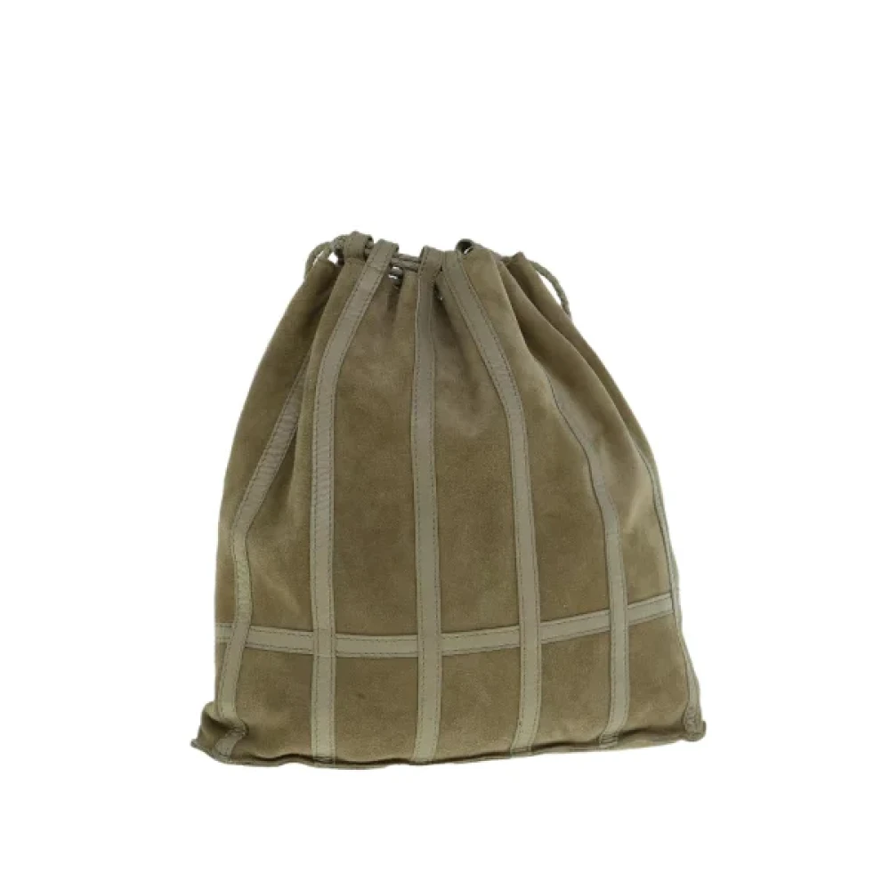 Bottega Veneta Vintage Pre-owned Suede shoulder-bags Beige Dames