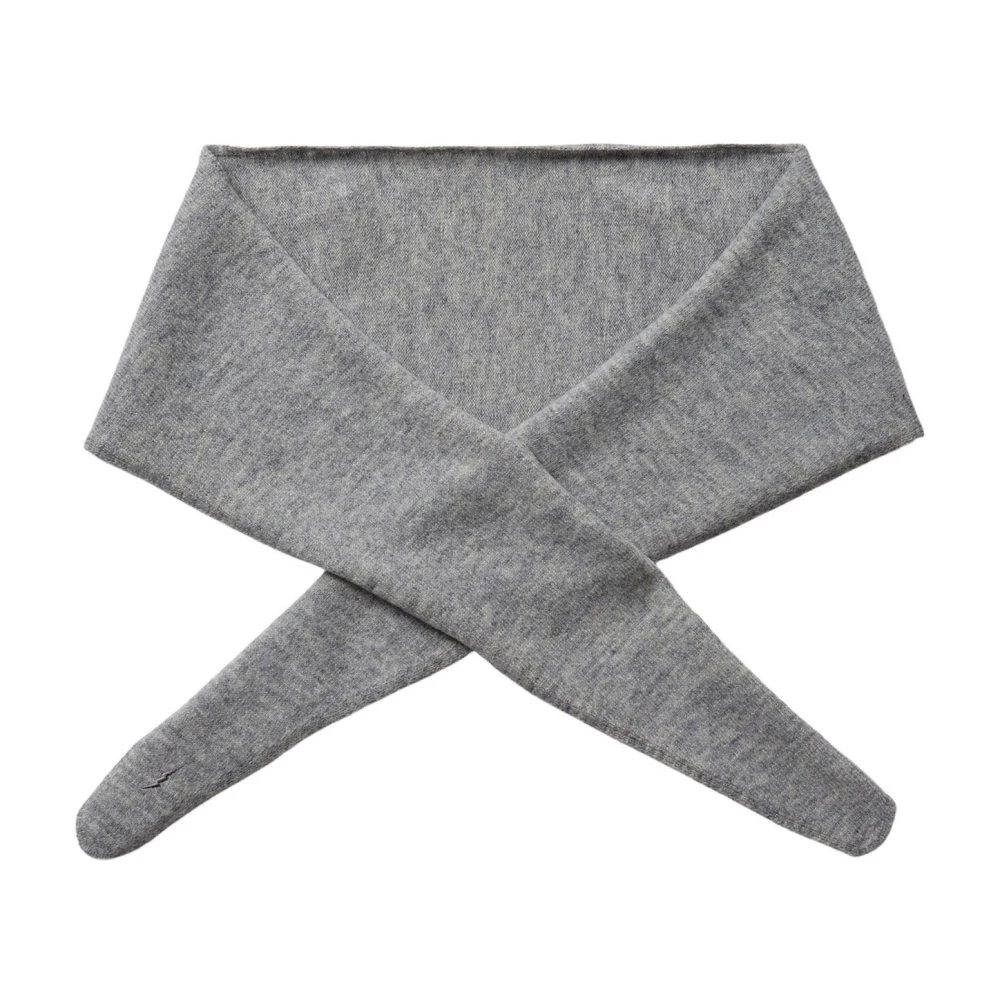 Sofie Schnoor Grijze Melange Wollen Sjaal Noellesw Model Gray Dames