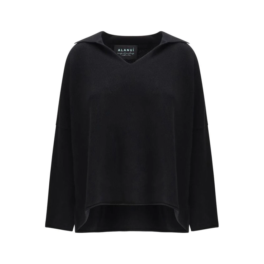 Alanui , Cashmere Knitwear, Female, Black, S, Finest Polo