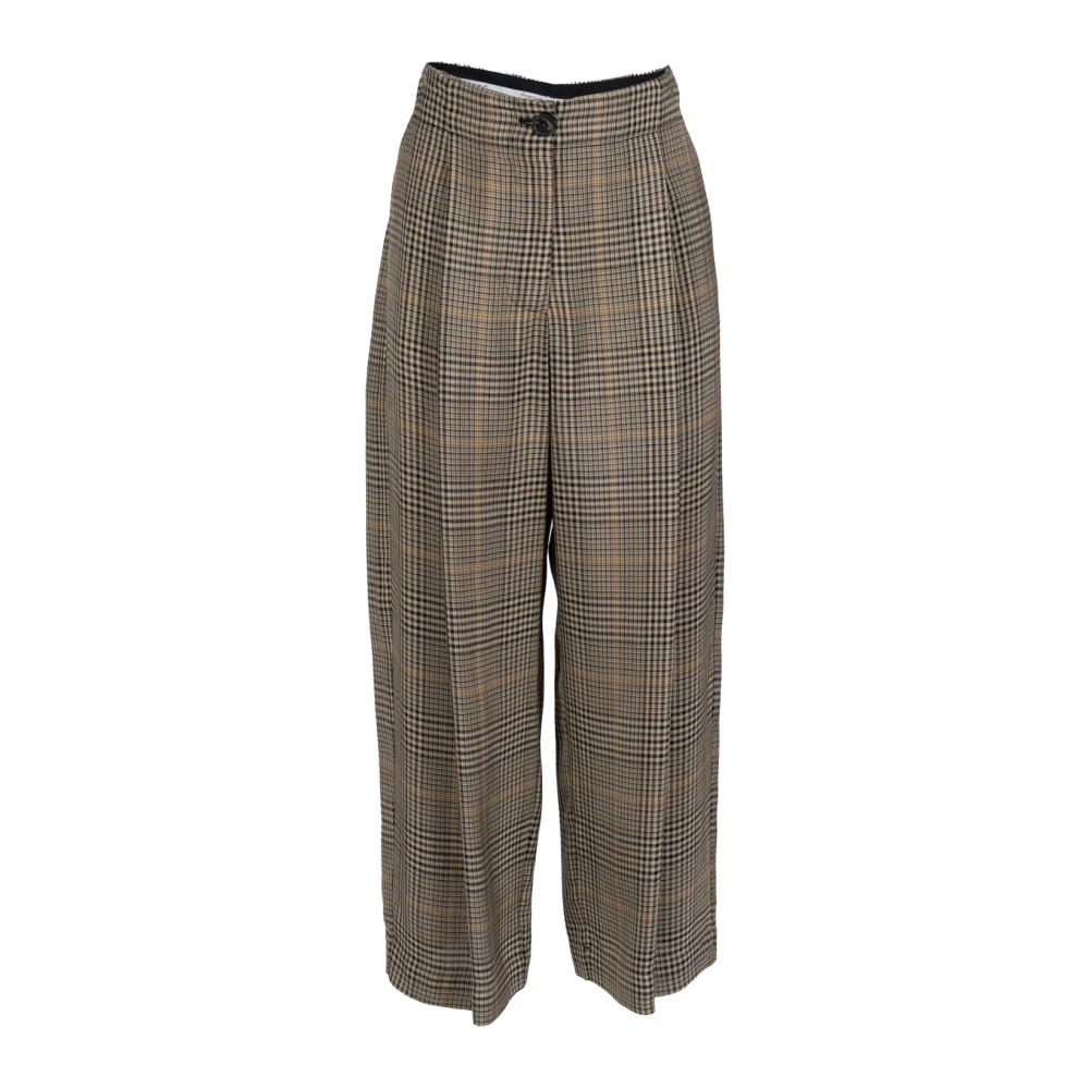 Phisique du Role Shepherds Check Straight-Leg Broek Multicolor Dames