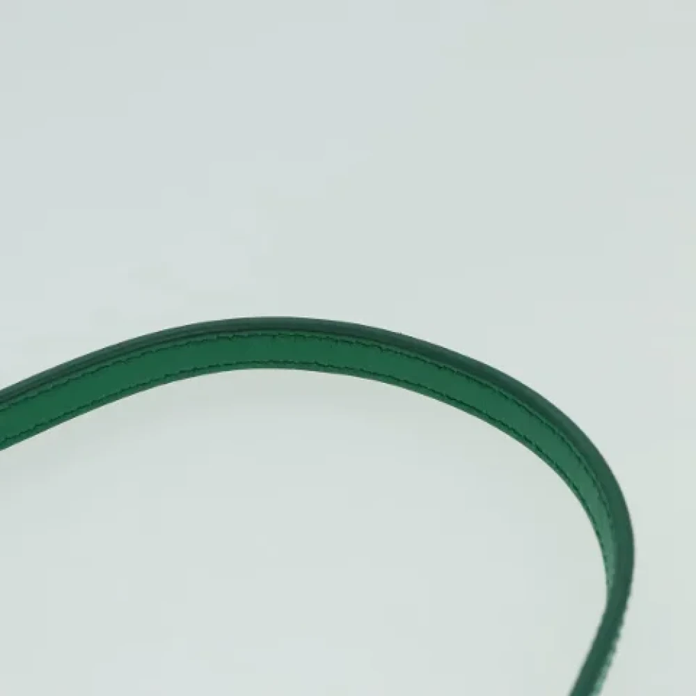 Prada Vintage Pre-owned Leather shoulder-bags Green Dames