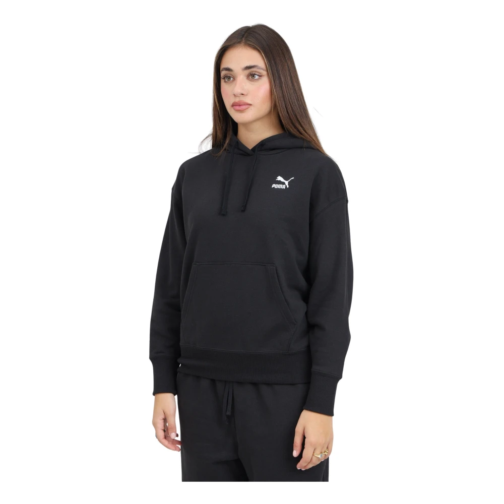 Puma Klassieke Zwarte Hoodie Sweater Black Dames