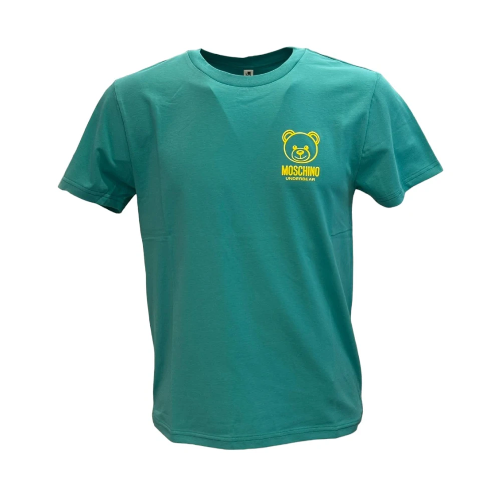 Moschino Casual Katoenen T-shirt Green Heren
