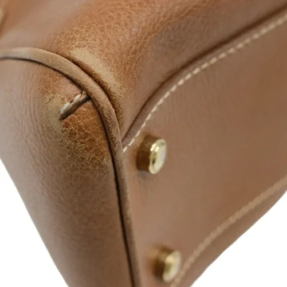 Cartier Vintage Pre-owned Leather handbags Brown Dames