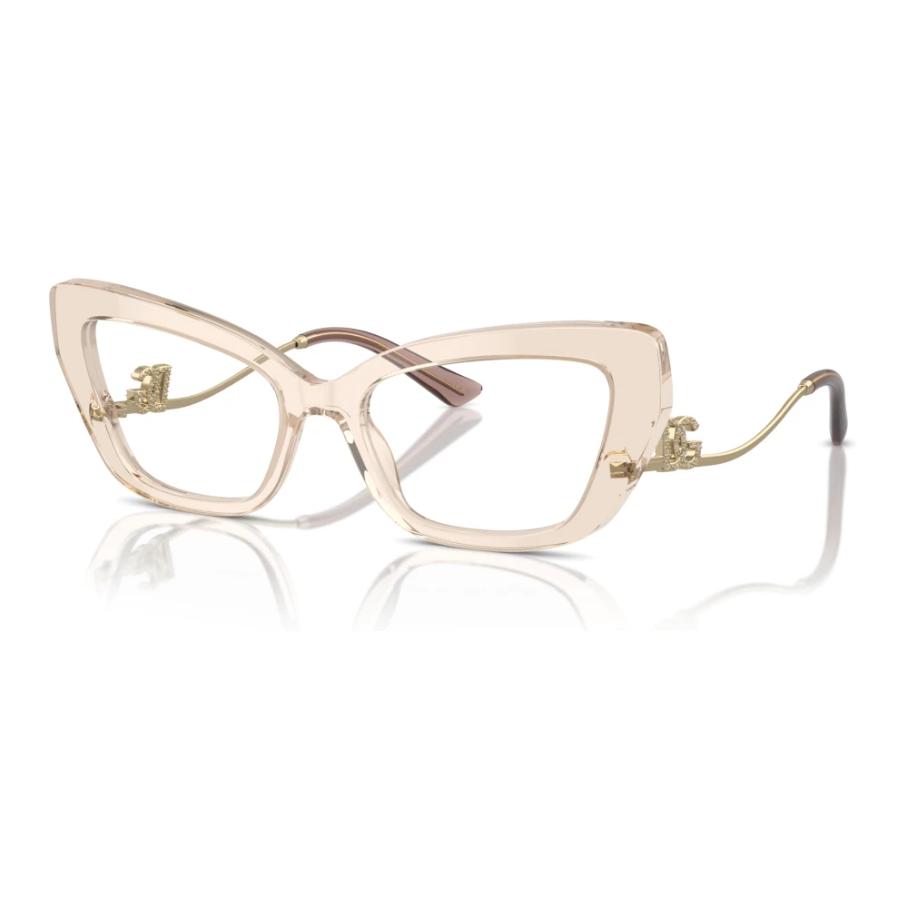 Dolce & Gabbana Transparant lichtbruine montuur Beige Unisex