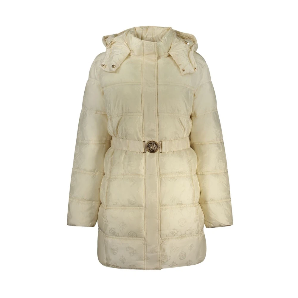 Guess Women's Beige Long Jacket - Parkas - L - Coats