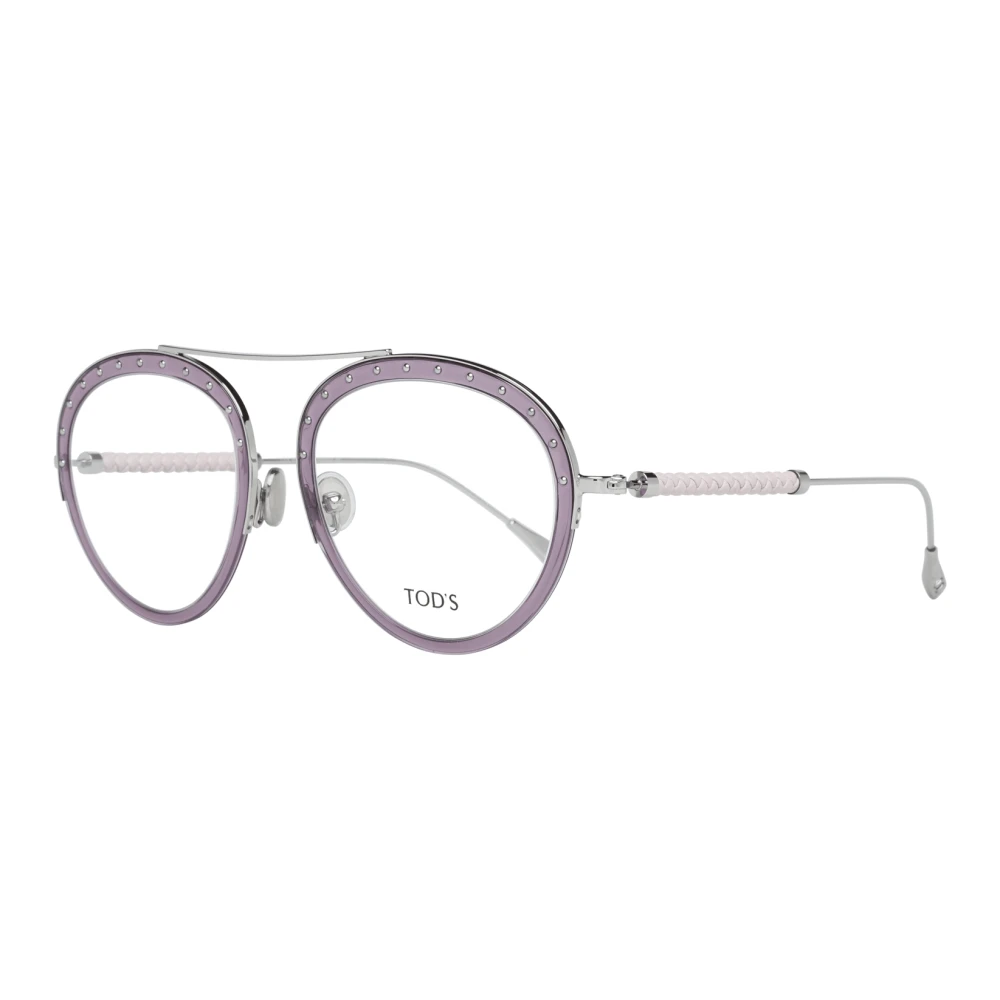 TOD'S Paarse Ronde Dames Optische Brillen Purple Dames