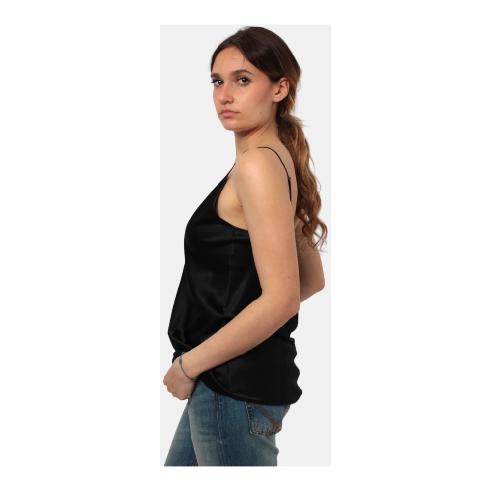 Max Mara Lente Zomer Top Model 241616 Black Dames