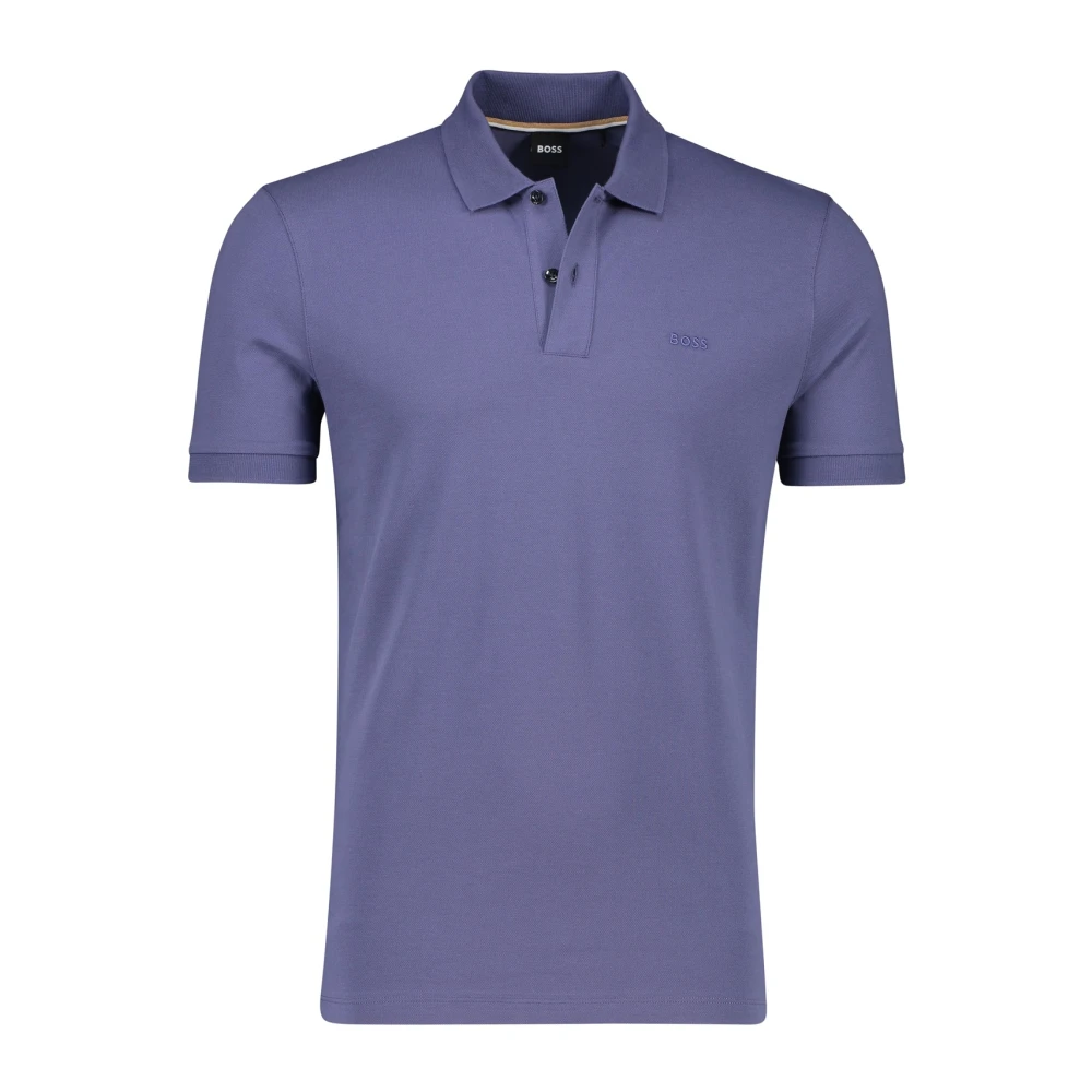 Hugo Boss Blauw poloshirt korte mouw Blue Heren