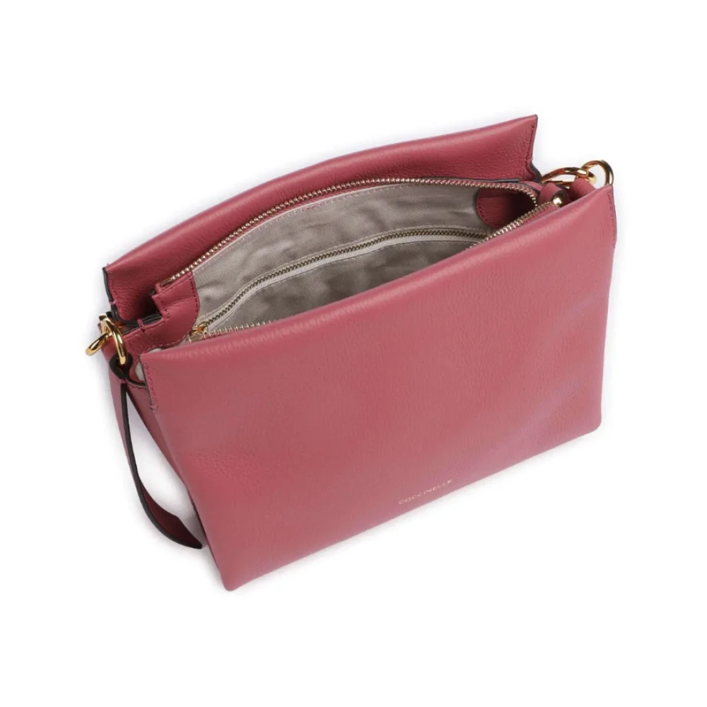 Coccinelle Roze Leren Handtas Pink Dames