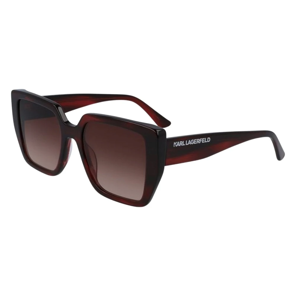 Karl Lagerfeld Gray Sunglasses, Female, 52 Mm, Rectangle Sunglasses