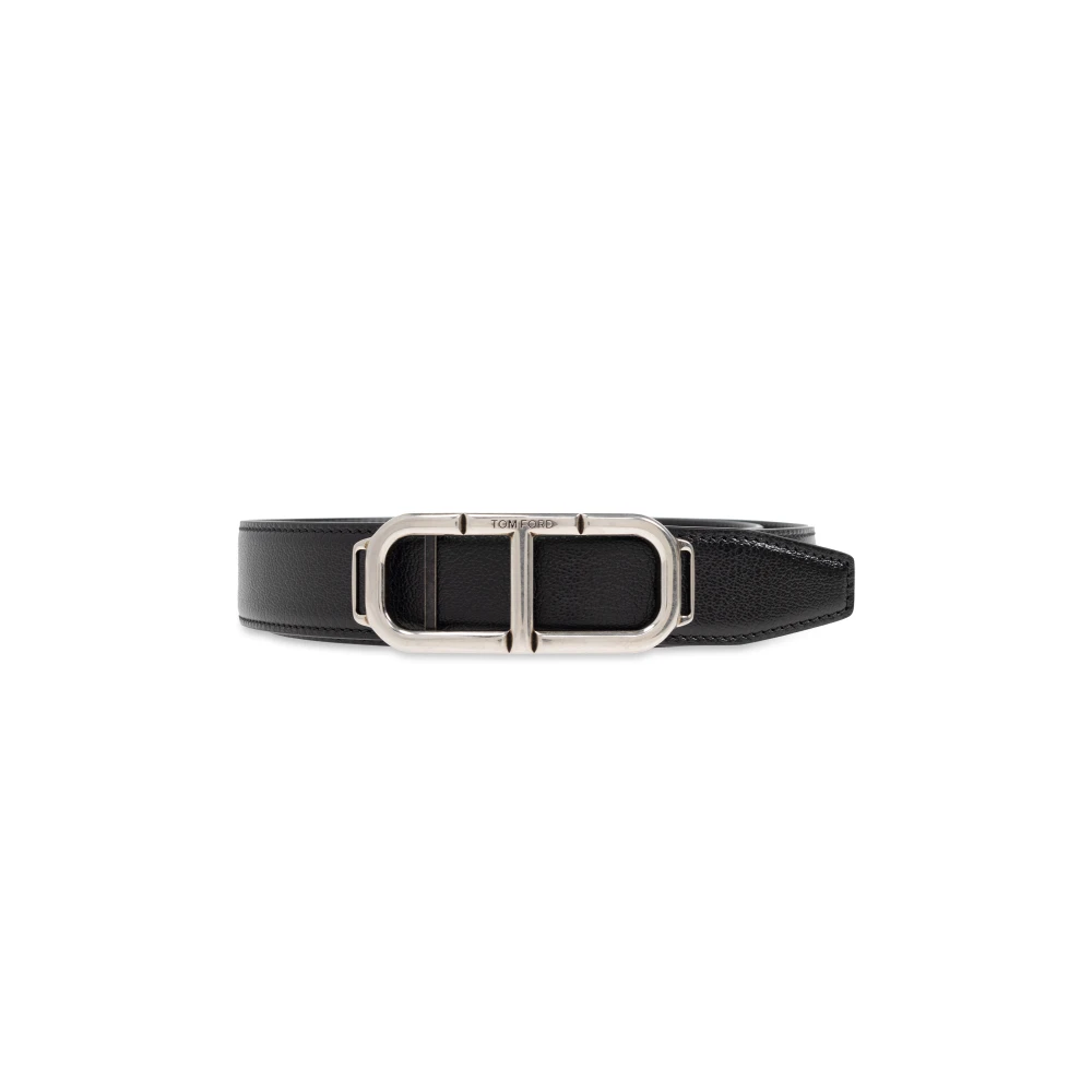 Tom Ford Leren riem Black Heren