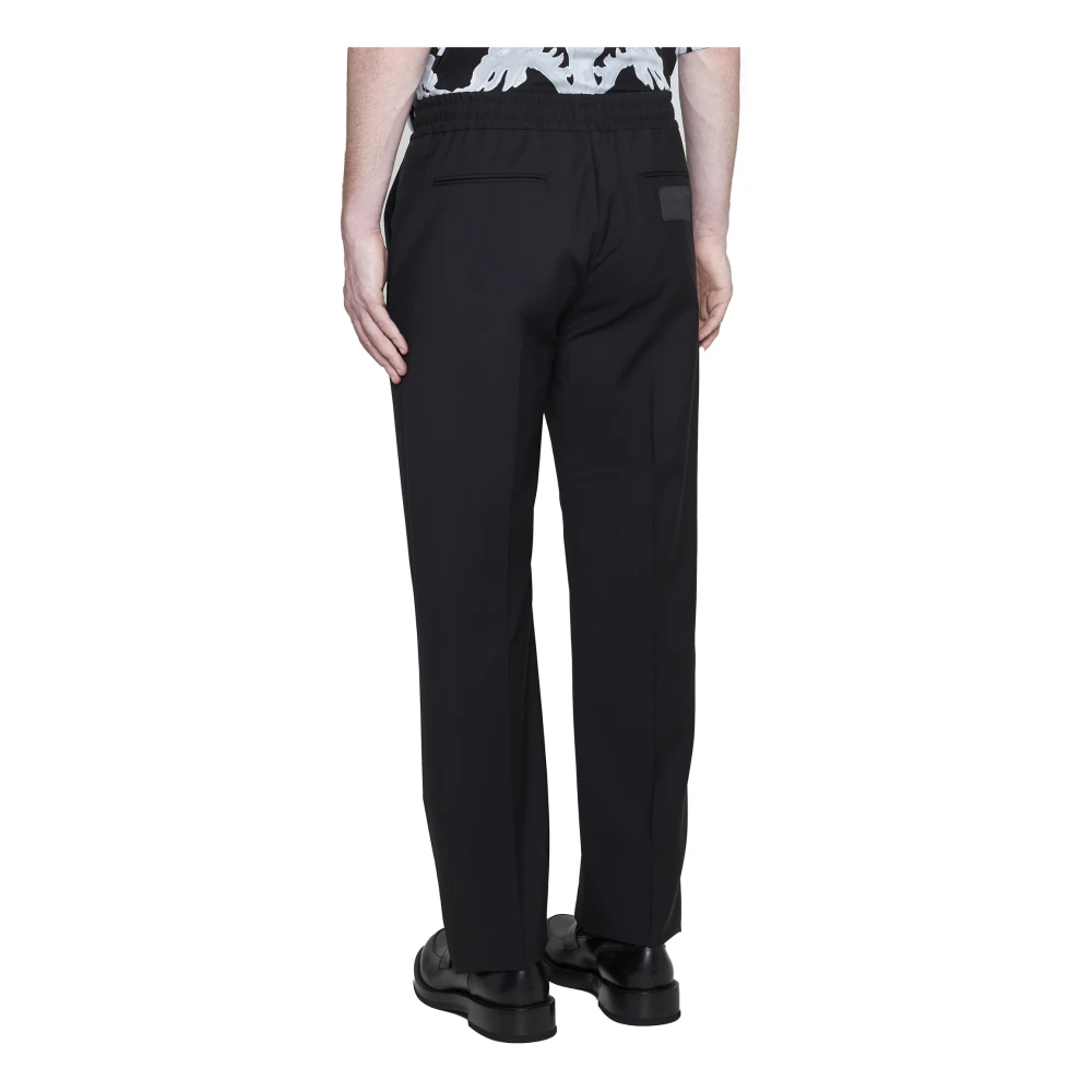 Valentino Zwarte Broek Elegante Stijl Black Heren