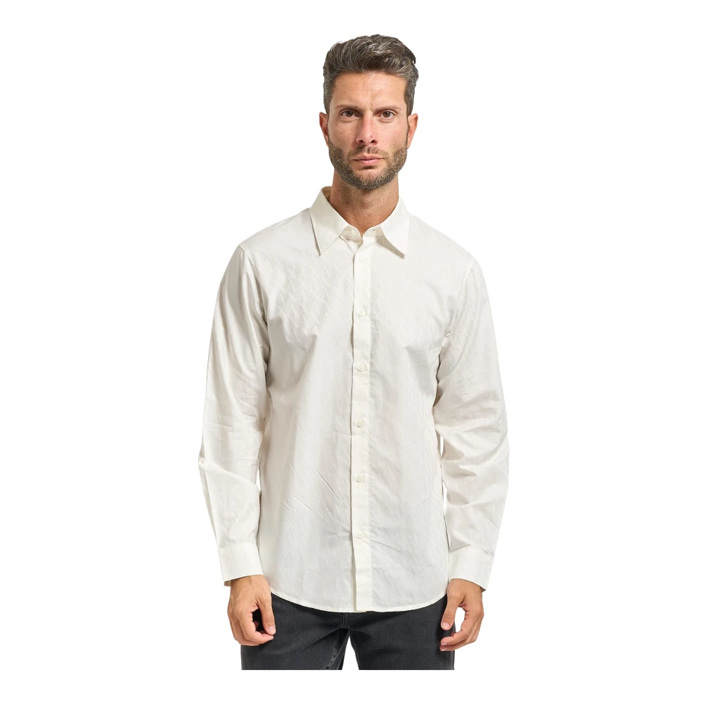 Armani Exchange Herren Weiß Shirts, Lgröße: