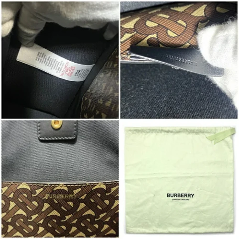 Burberry Vintage Pre-owned Fabric handbags Brown Dames