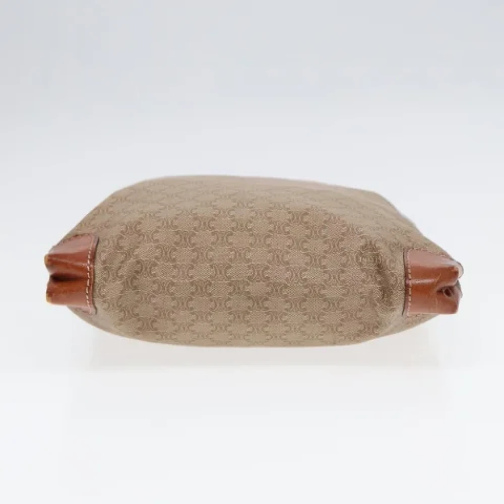 Celine Vintage Pre-owned Canvas handbags Beige Dames