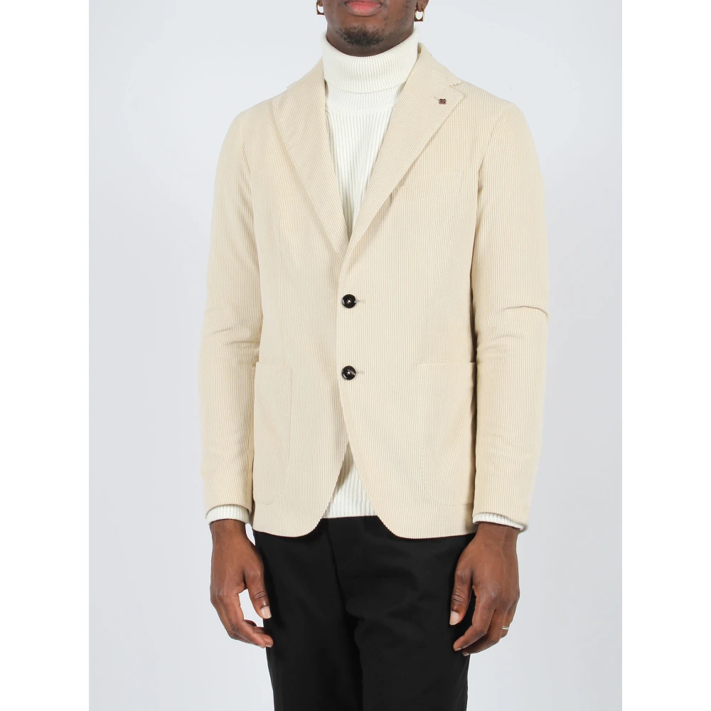 Tagliatore Ribgejas Beige Heren