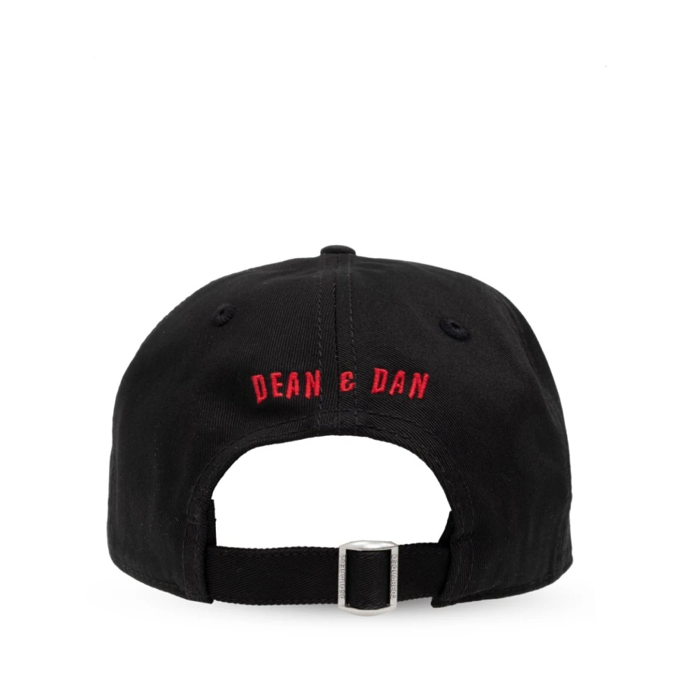 Dsquared2 Zwarte Hoeden & Petten Aw24 Black Heren