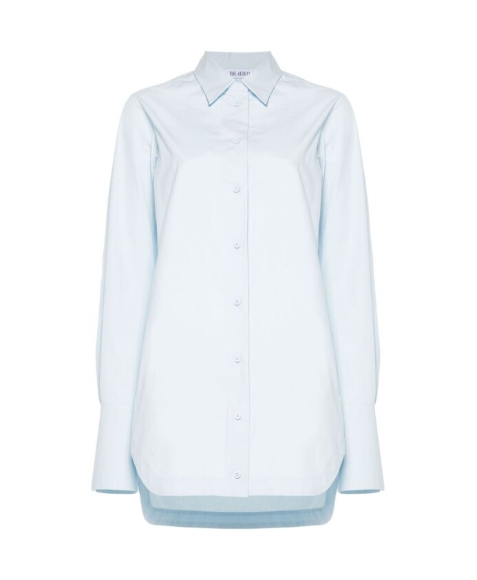 robe-chemise-bleu-ciel-en-coton-a-col-classique