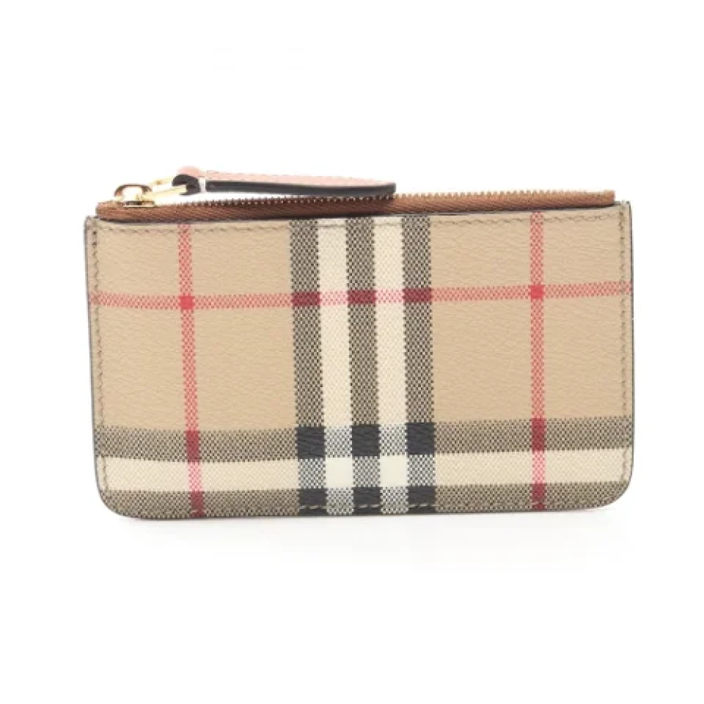 Burberry Vintage Pre-owned Canvas wallets Beige Dames