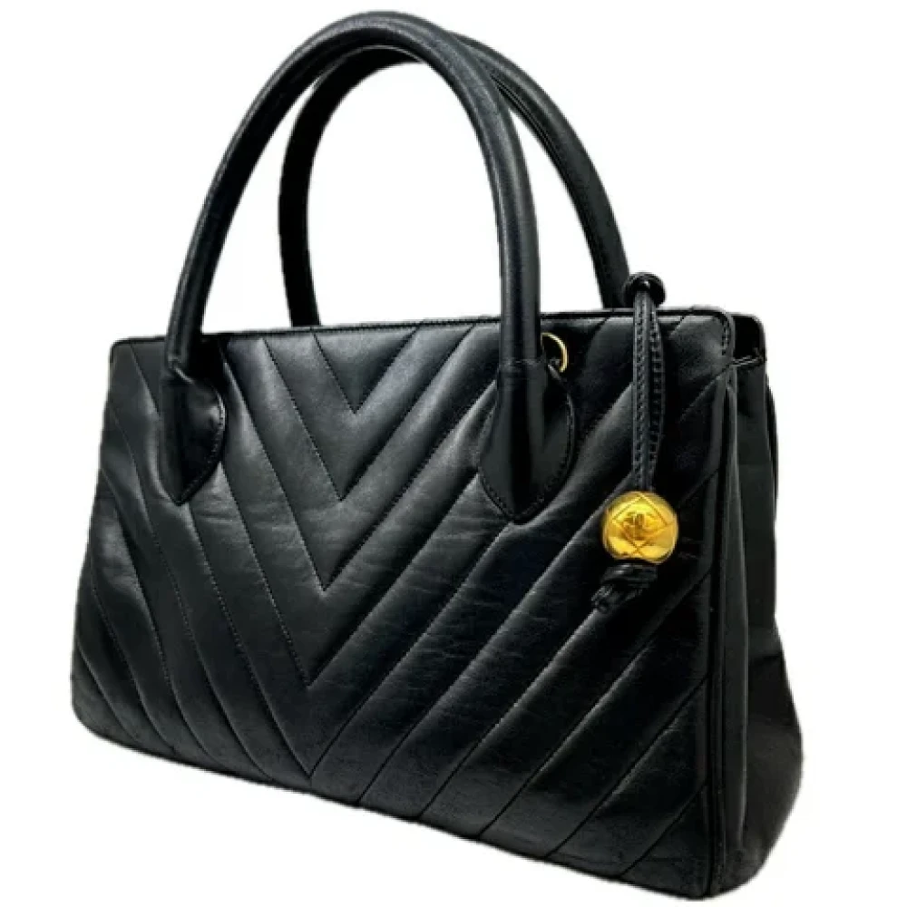 Chanel Vintage Pre-owned Fabric chanel-bags Black Dames