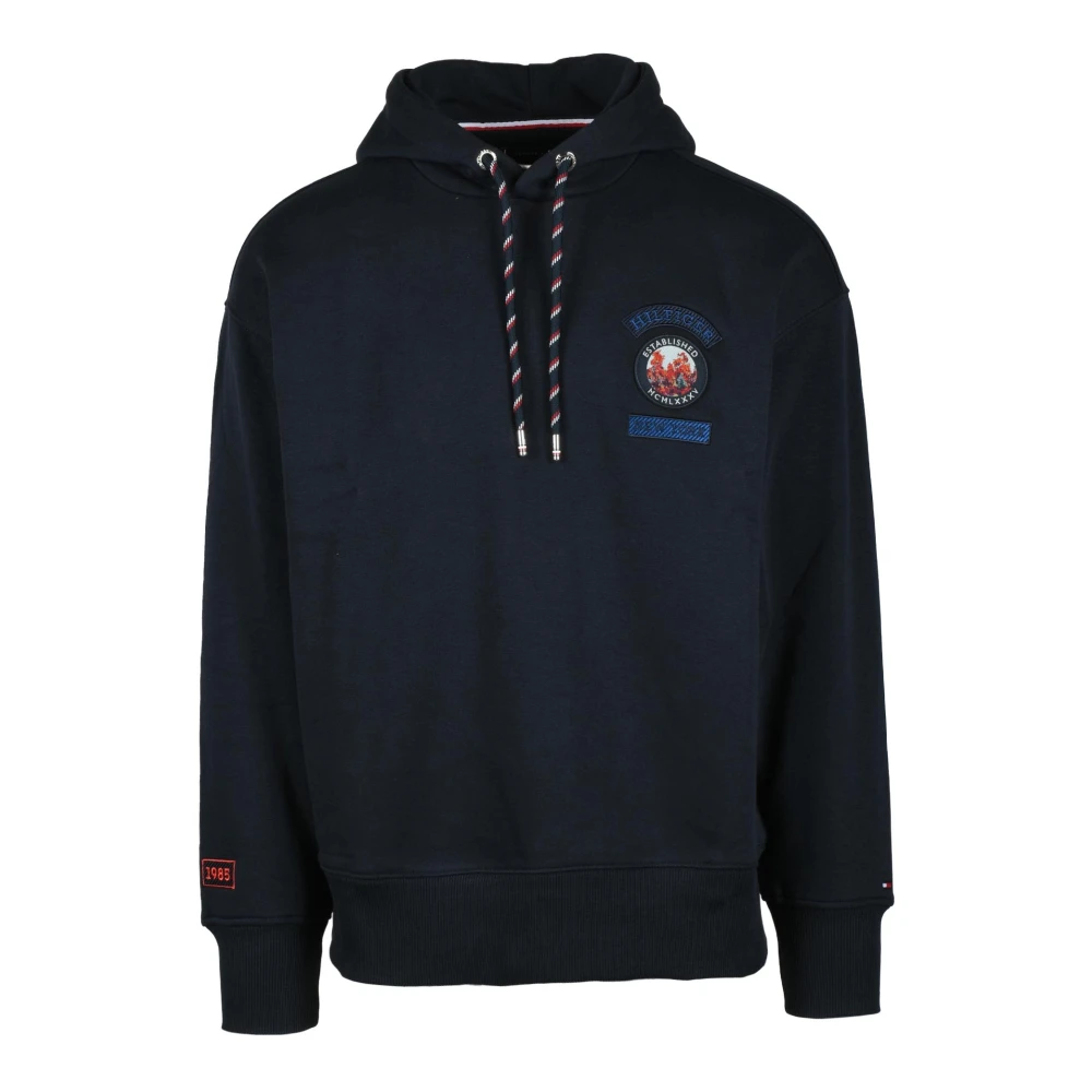 Tommy Hilfiger Katoen Polyester Sweatshirt Blue Heren