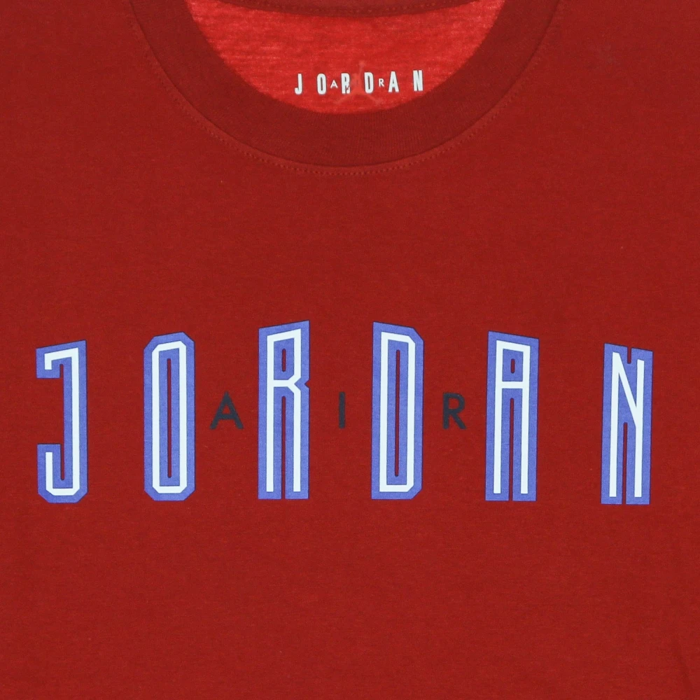 Jordan Sport Crew Neck T-shirt met Air Logo Red Heren