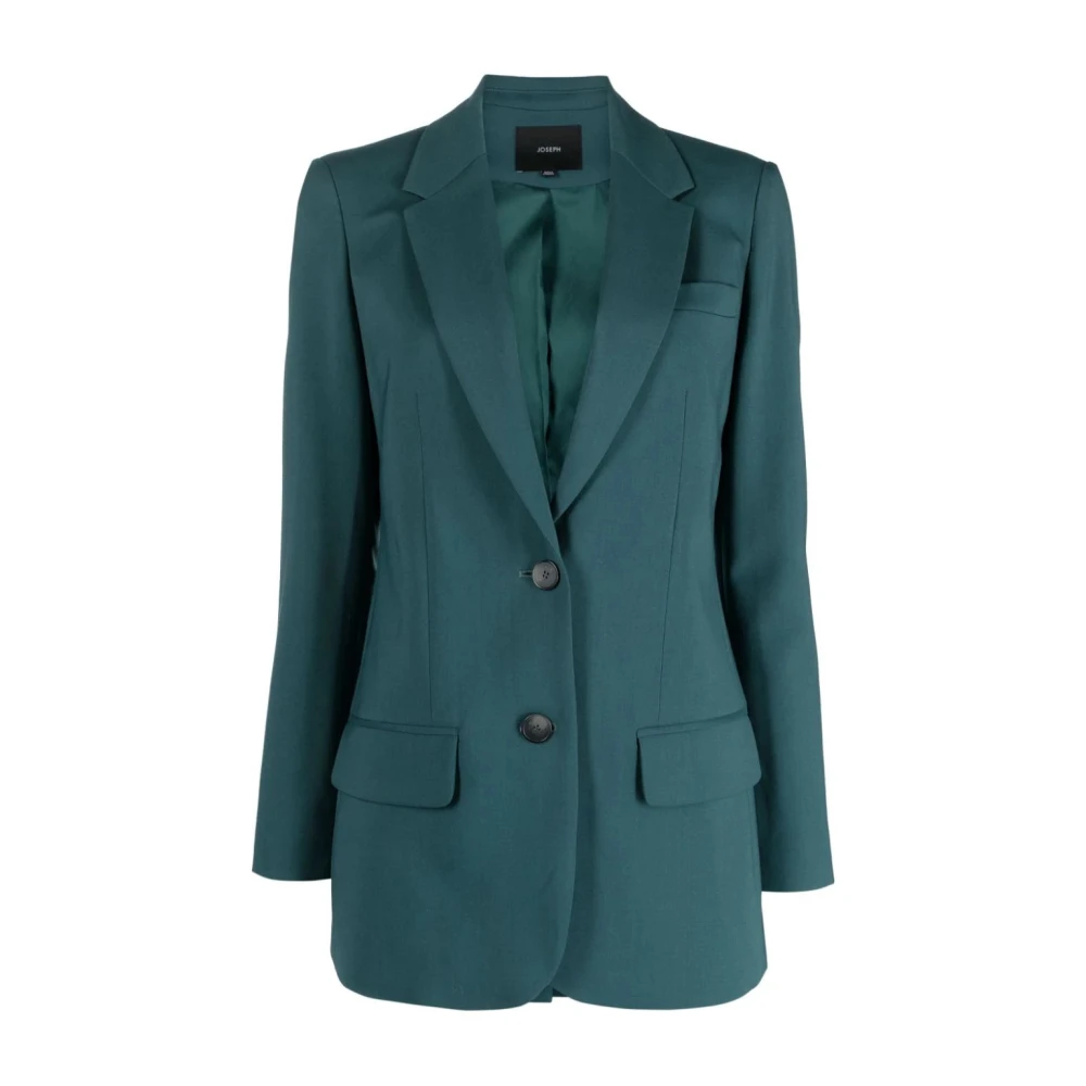 joseph Groene Wol Casual Blazer Jas Green Dames