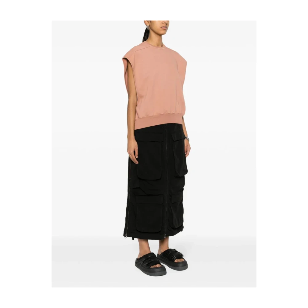 Rick Owens Mouwloze Sweatshirt Pink Dames